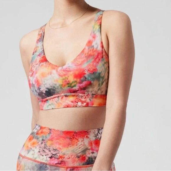 ATHLETA Solace Bra A-C Renewed Blossom Size XL - Picture 1 of 6